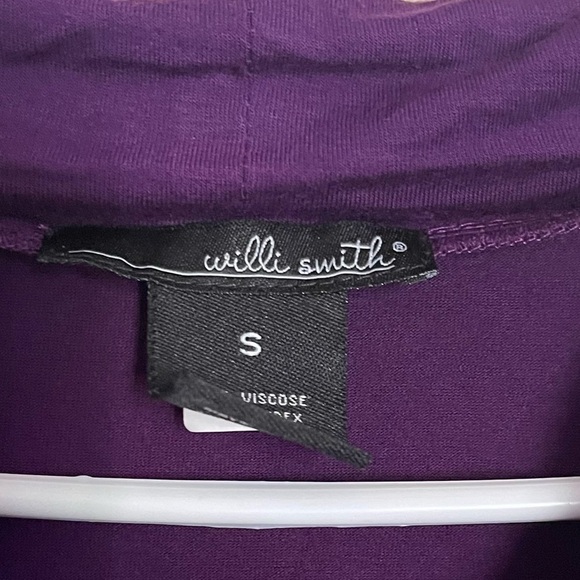 Willie Smith Purple cowl neck blouse - Picture 3 of 9